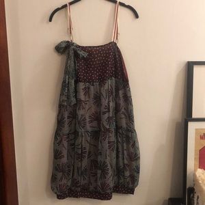 Cop’copine mixed print mini dress